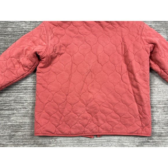 Time and Tru Jacket Womens Large‎ Pink Full Zip Quilted Cotton Pockets - Picture 10 of 14